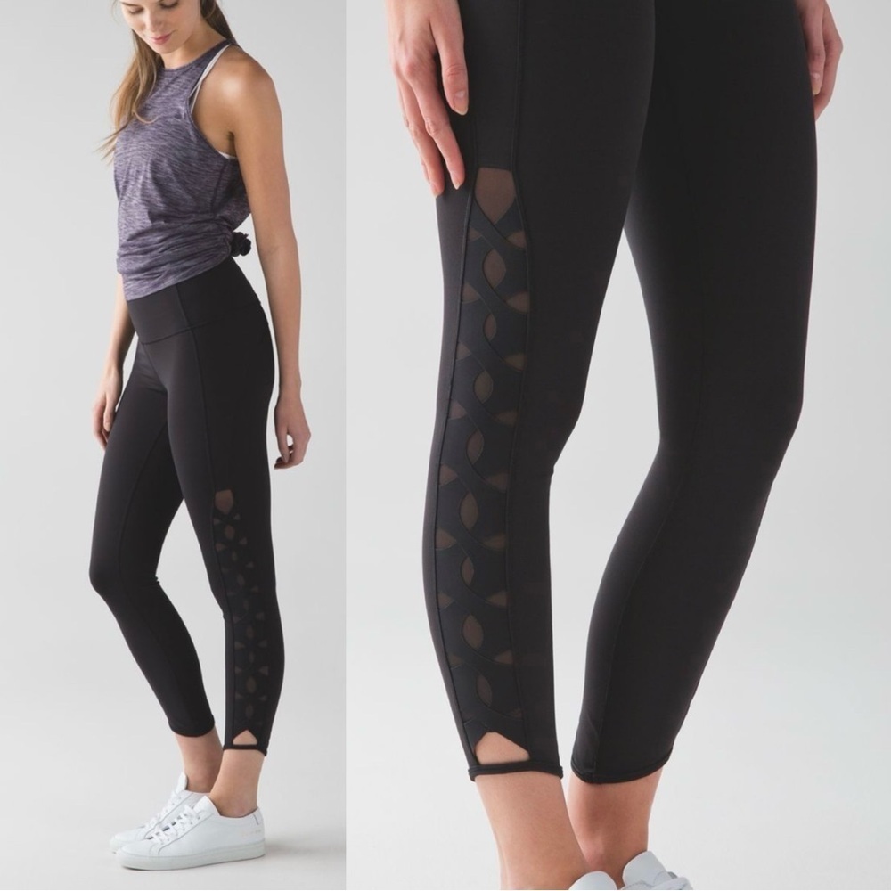 Lululemon Serene High-rise Yoga Leggings Tights Black size 4